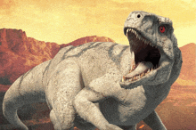 an illustration of a dinosaur with its mouth wide open