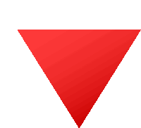 a red triangle on a white background that looks like a heart