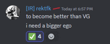 a screenshot of a discord conversation between ir and rektfk