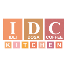 a logo for idc dosa kitchen which is a coffee shop