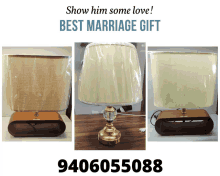 show him some love best marriage gift with a lamp on a table