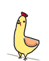 a drawing of a chicken with mata be written on it