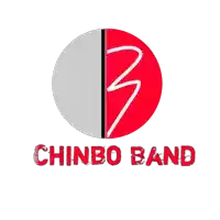 a logo for chinbo band has a red circle with the number 3 in it