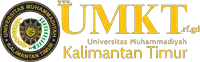 a logo for universitas muhammadiyah kalimantan timur is displayed