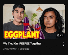 a youtube video titled eggplant has 371k views 1 year ago