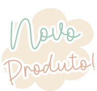 a sign that says novo produto on a white background