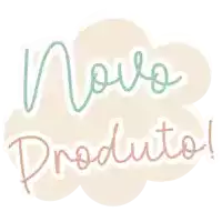 a sign that says novo produto on a white background