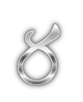 a silver letter s with a white background