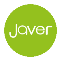 a green circle with the word javer written inside of it