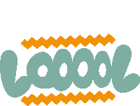 a logo for a company called loool with orange waves on it