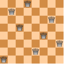 a chess board with crowns on it in a repeating pattern