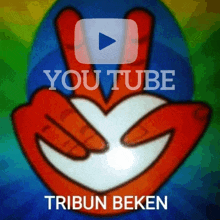 a youtube logo with a hand holding a heart