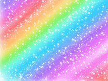 a rainbow colored background with lots of white stars