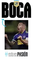 a poster of a soccer player with the word boca above him