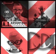 a man with glasses is featured on the advantage show with richard wray