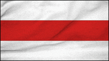 a white flag with a red stripe on the middle