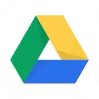 a green , yellow , and blue triangle on a white background .