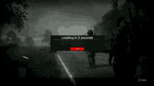 loading in 5 seconds is displayed on a video game screen