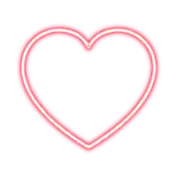 a red heart with a white outline on a white background