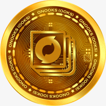 a gold coin that says ' onooks ' on it