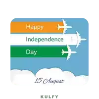 Happy Independence Day Sticker Sticker