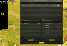 a screenshot of a game called liste des combats shows a list of players