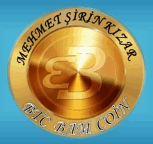 a gold coin that says btc bam coin