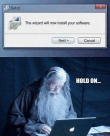 the wizard will now install your software .