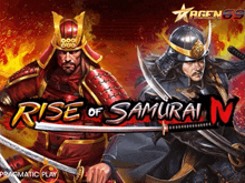 a game called rise of samurai iv has two samurai on the cover