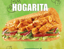 a sandwich with the word hogarita on the top