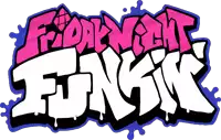 a graffiti style logo for a video game called friday night funk