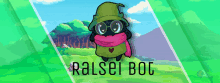 a picture of a cartoon character with the name ralsei boc on it