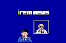 a cartoon of two men standing next to each other on a blue background with the words `` item news '' above them .