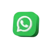 a green whatsapp app icon with a white speech bubble and a phone .