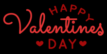 a black background with red text that reads happy valentine 's day