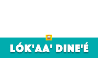 a blue sign that says lok ' aa ' dine ' e