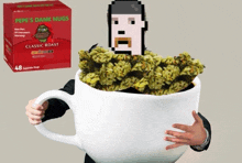 a box of pepe 's dank nugs classic roast coffee beans