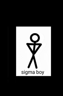 a stick figure with the word sigma boy written below it