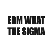 a poster that says erm what the sigma