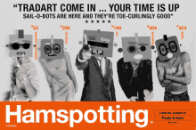 a poster for hamspotting shows a group of people