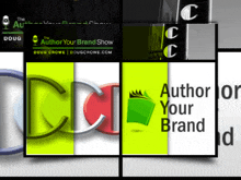 a collage of logos for the author your brand show by doug crowe