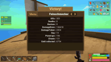 a screenshot of a game that says victory felnschmecker