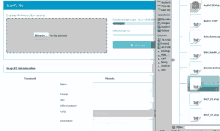 a computer screen shows a file being uploaded to a server