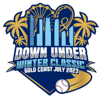 the down under winter classic gold coast july 2023 logo