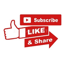 a thumbs up with a subscribe like and share sign