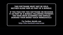 a sign that says this software must not be sold