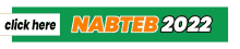 a green and white sign that says click here nabteb 2022