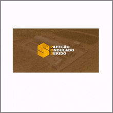 an aerial view of a building with the words papelao ondulado serido