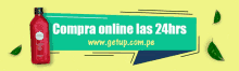 a banner that says compra online las 24 hrs