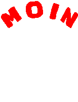 a white background with red letters that spell out the word moin